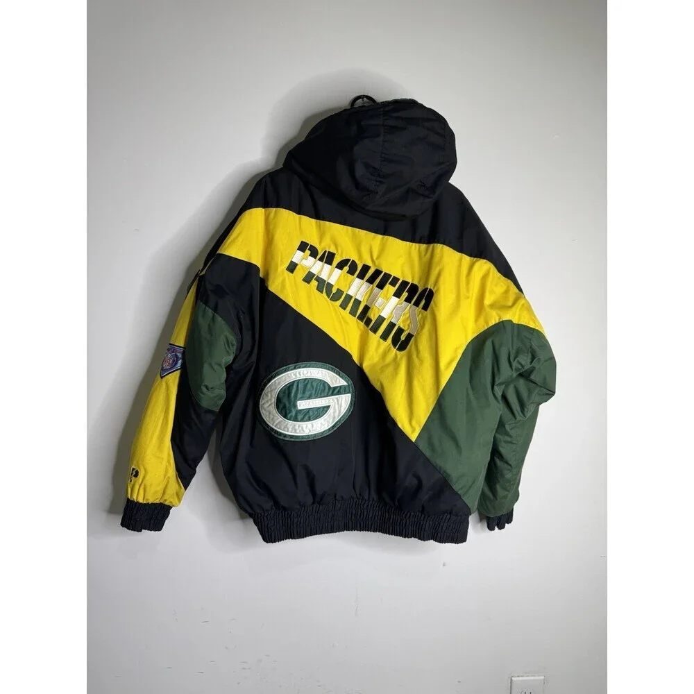 Y2k Vintage Green Bay Packers Pro player 90s jacket - Picture 3 of 10